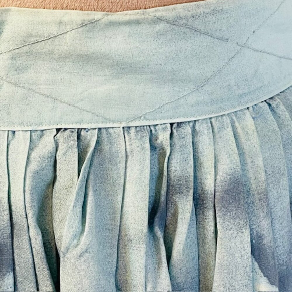 John Wolf Vintage 1950's Collectible Oregon Trail Novelty Pleated Skirt XXS - Picture 2 of 13